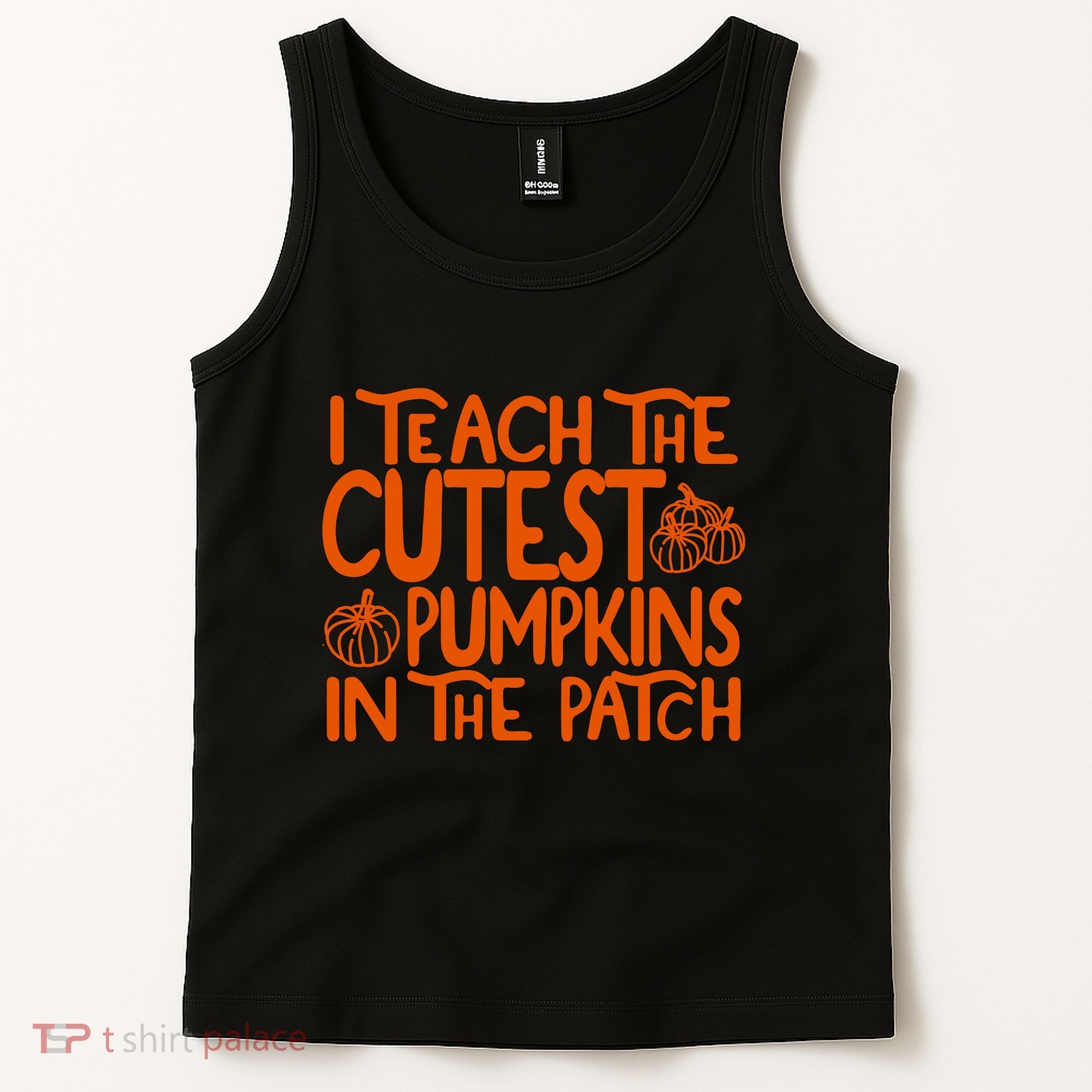 I Teach The Cutest Pumpkins In The Patch Halloween Teacher Tank Top