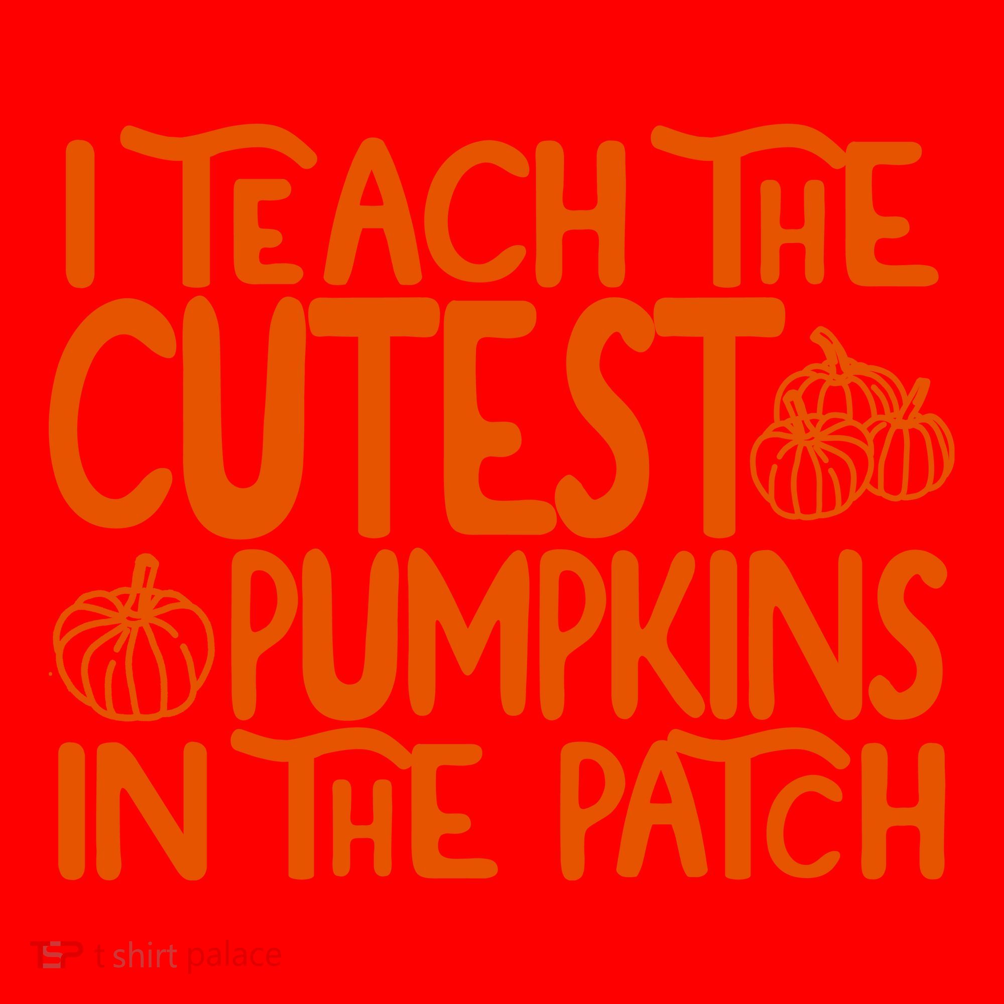 I Teach The Cutest Pumpkins In The Patch Halloween Teacher Santa Hat