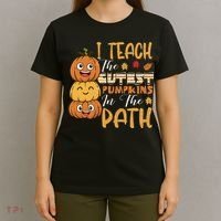 I Teach The Cutest Pumpkins In The Patch Rainbow Girls Boys T-Shirt thumb 4