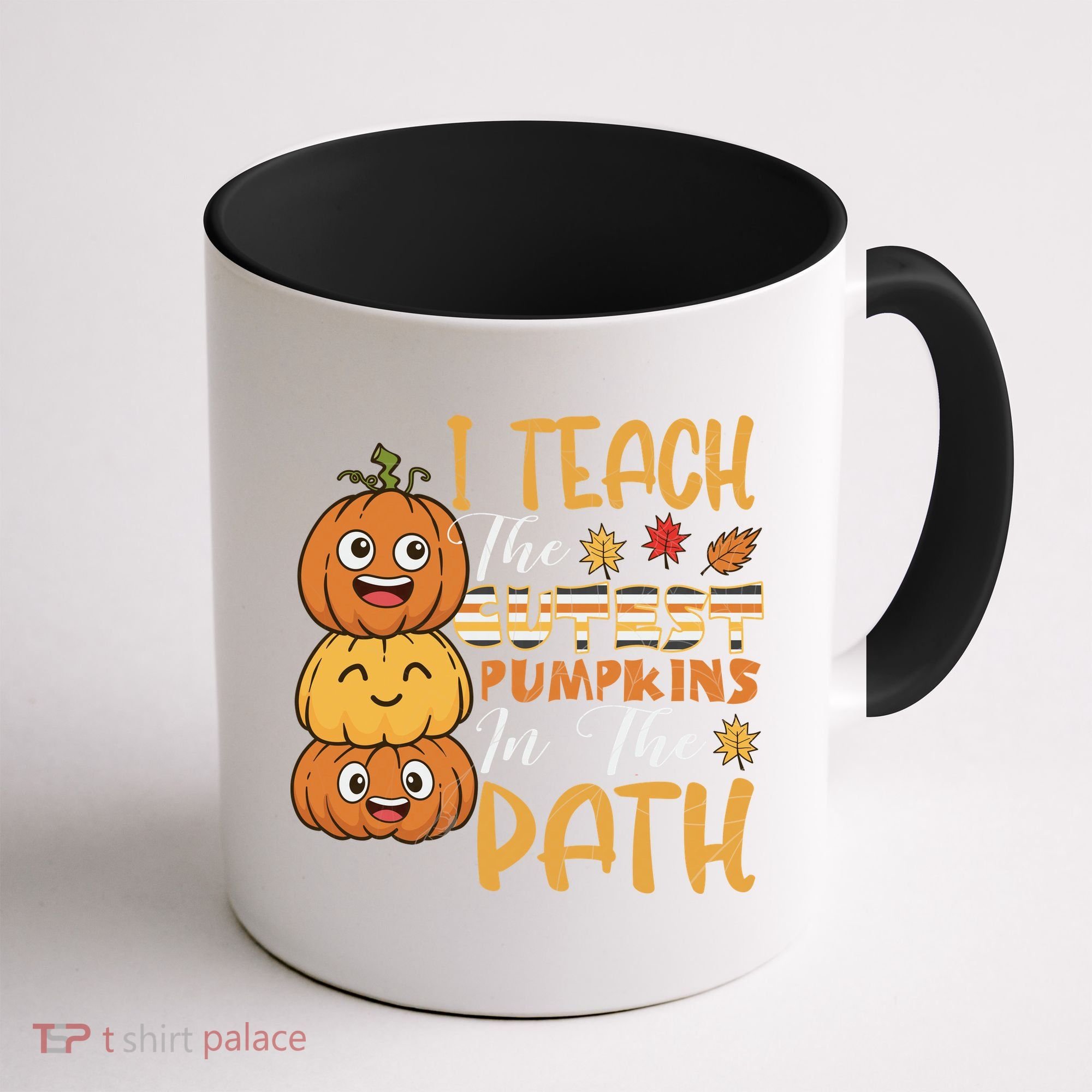 I Teach The Cutest Pumpkins In The Patch Rainbow Girls Boys Coffee Mug