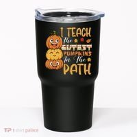 I Teach The Cutest Pumpkins In The Patch Rainbow Girls Boys Tumbler thumb 0