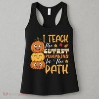 I Teach The Cutest Pumpkins In The Patch Rainbow Girls Boys Women's Tank Top thumb 3