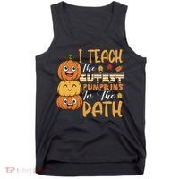 I Teach The Cutest Pumpkins In The Patch Rainbow Girls Boys Tank Top thumb 0