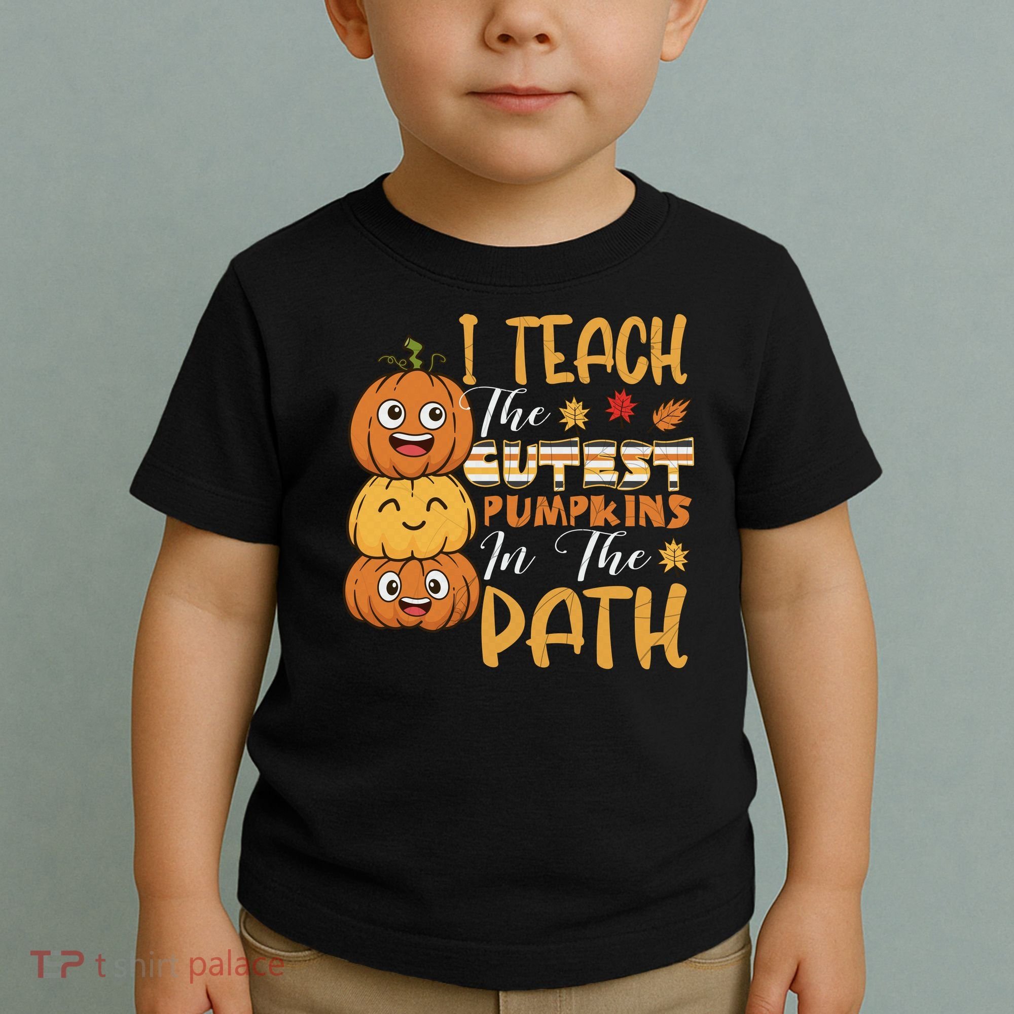 I Teach The Cutest Pumpkins In The Patch Rainbow Girls Boys Toddler T-Shirt