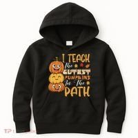 I Teach The Cutest Pumpkins In The Patch Rainbow Girls Boys Kids Hoodie thumb 0