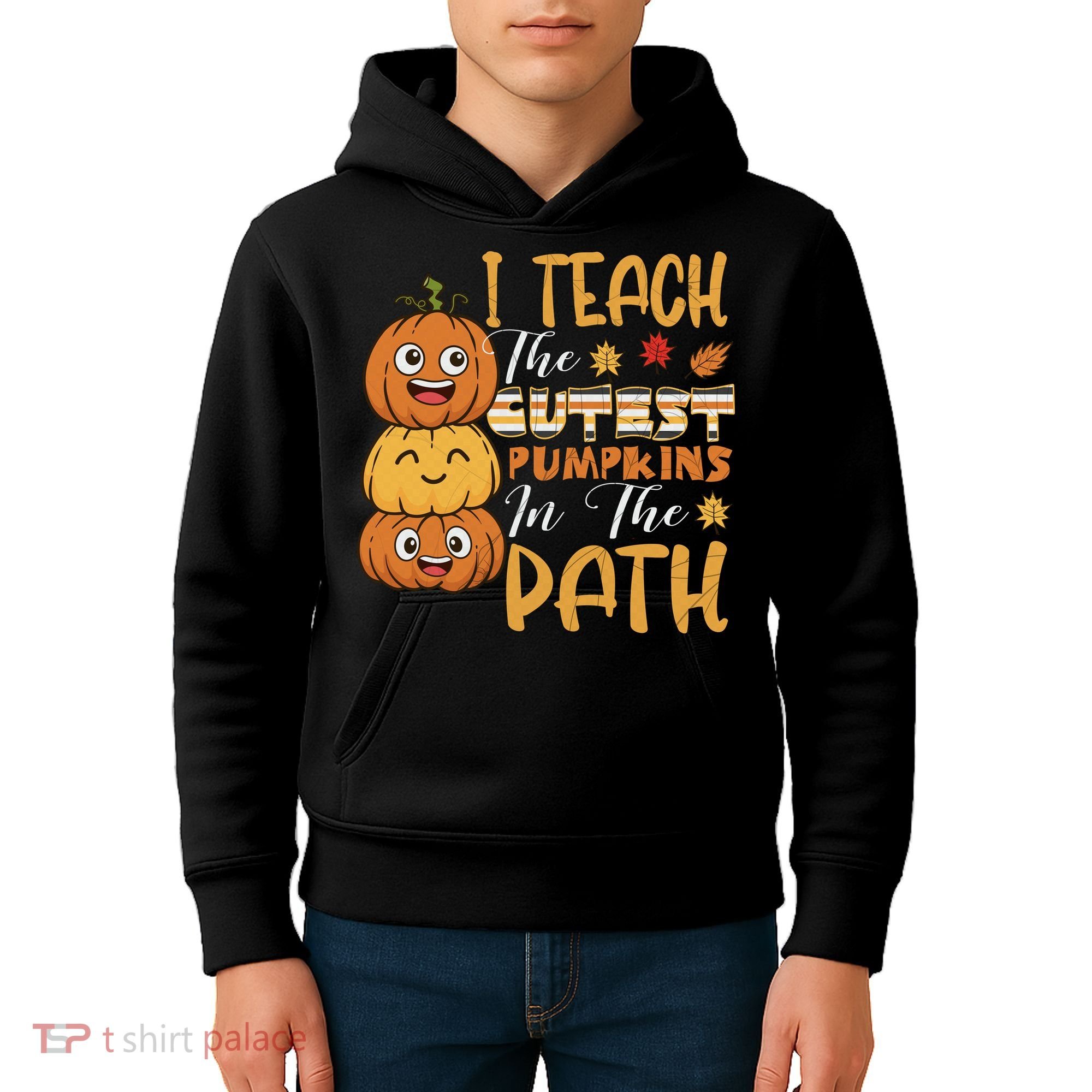 I Teach The Cutest Pumpkins In The Patch Rainbow Girls Boys Kids Hoodie