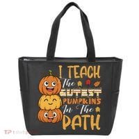 I Teach The Cutest Pumpkins In The Patch Rainbow Girls Boys Tote Bag thumb 0