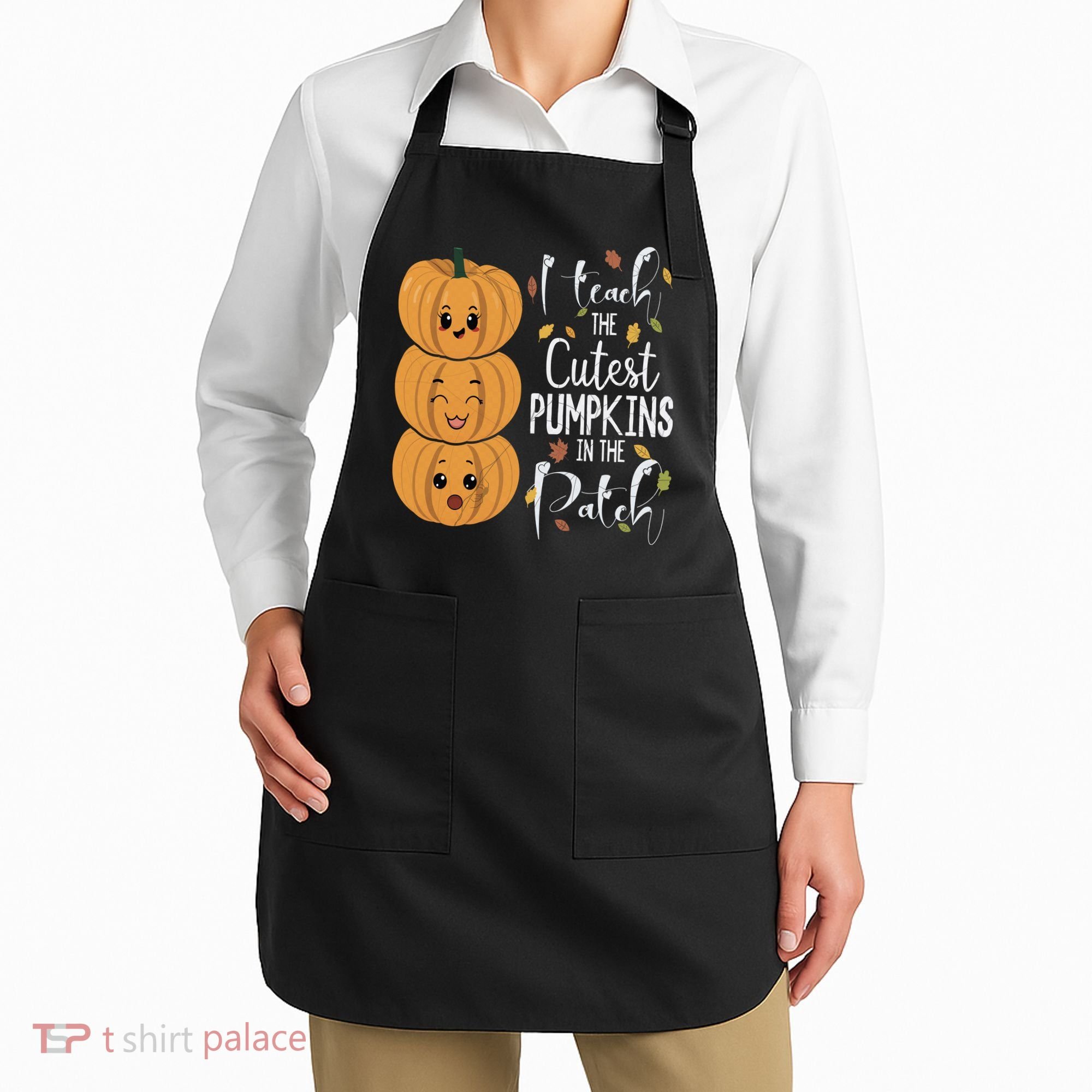 I Teach The Cutest Pumpkins In The Patch Rainbow Girls Boys Apron
