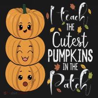 I Teach The Cutest Pumpkins In The Patch Rainbow Girls Boys Women's Tank Top thumb 5