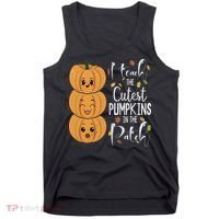 I Teach The Cutest Pumpkins In The Patch Rainbow Girls Boys Tank Top thumb 0