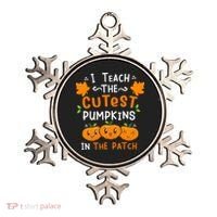 I Teach The Cutest Pumpkins In The Patch Halloween Quote Ornament thumb 0