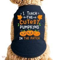 I Teach The Cutest Pumpkins In The Patch Halloween Quote Doggie Tank thumb 0
