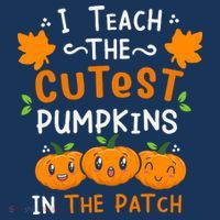I Teach The Cutest Pumpkins In The Patch Halloween Quote Women's Tank Top thumb 5