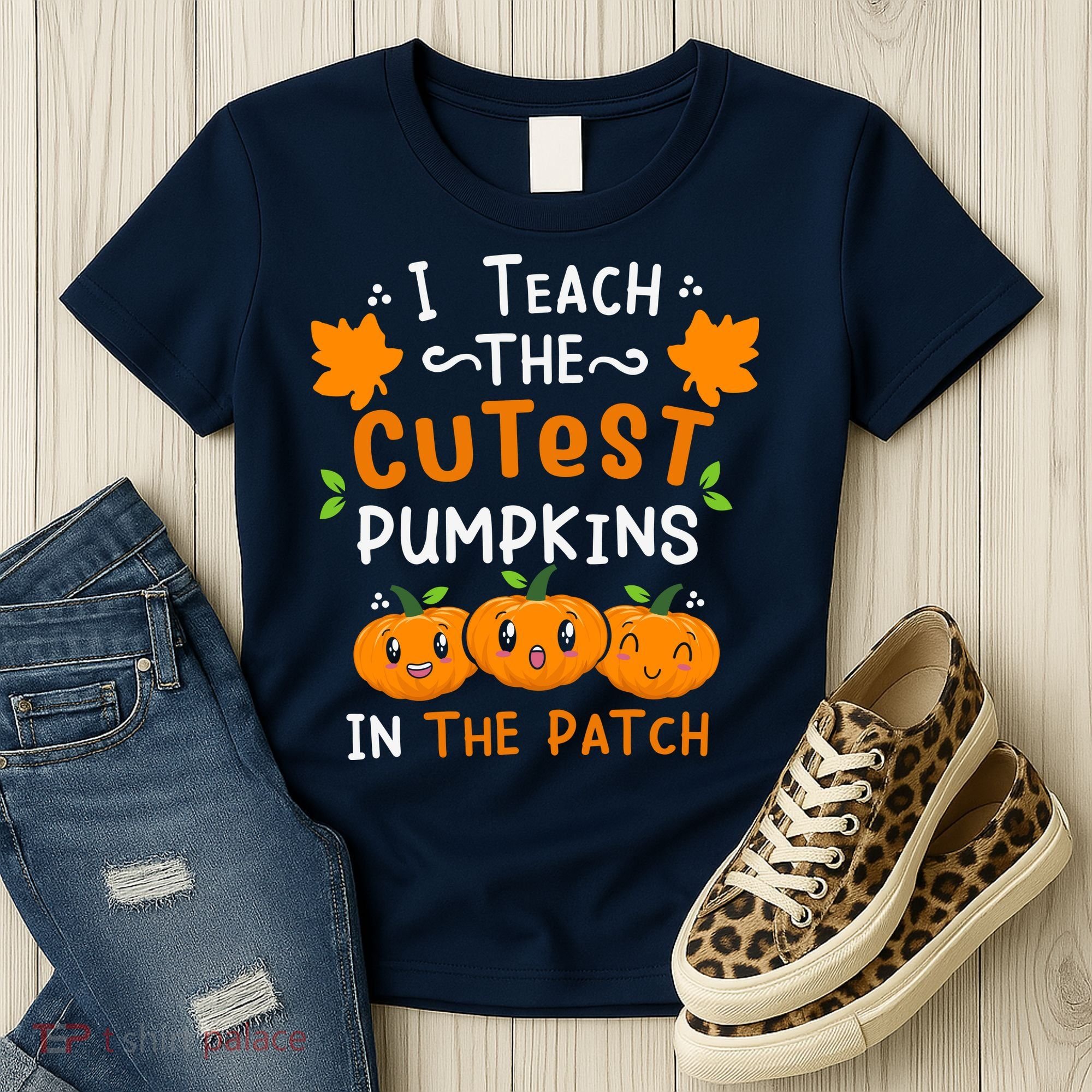 I Teach The Cutest Pumpkins In The Patch Halloween Quote Women's T-Shirt