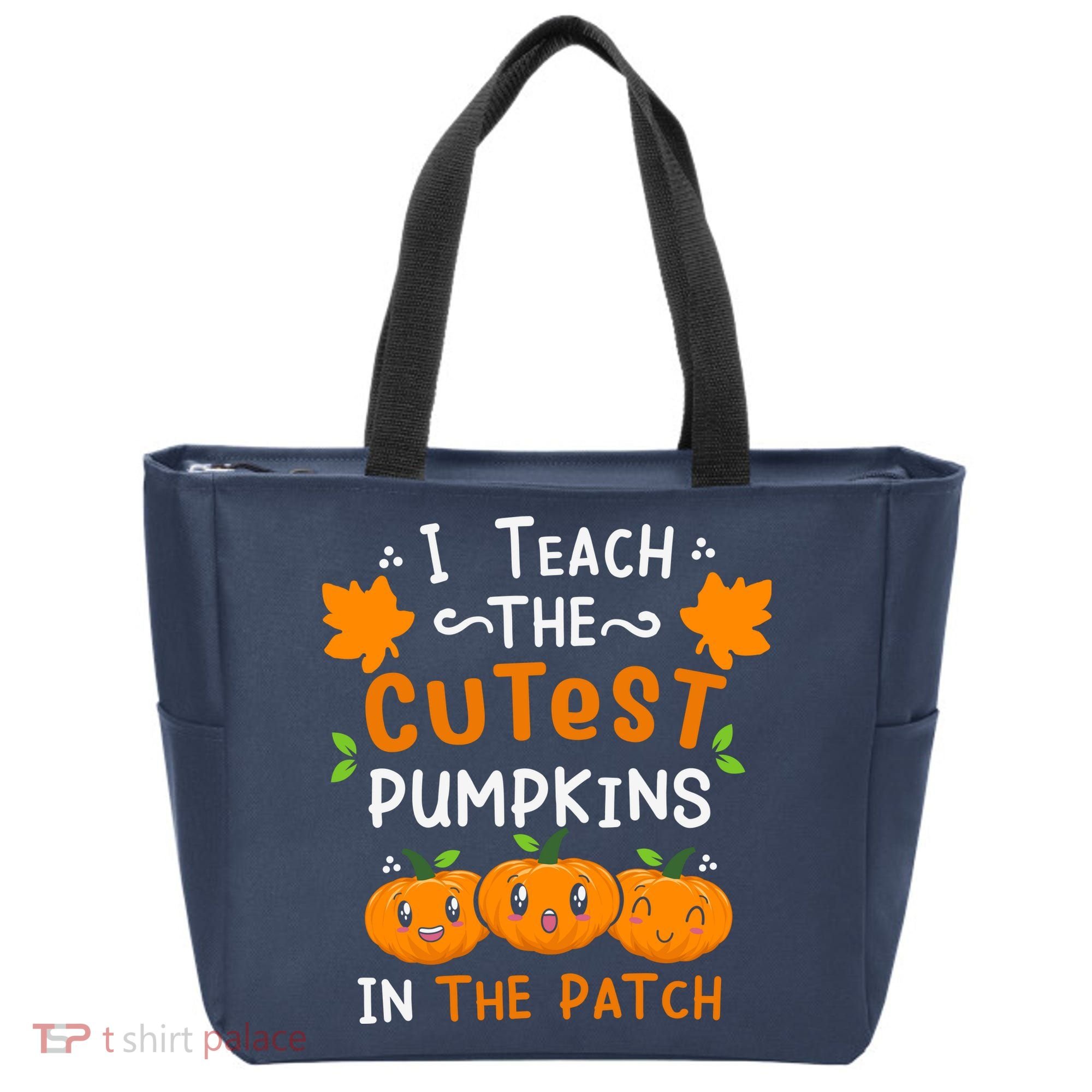 I Teach The Cutest Pumpkins In The Patch Halloween Quote Tote Bag