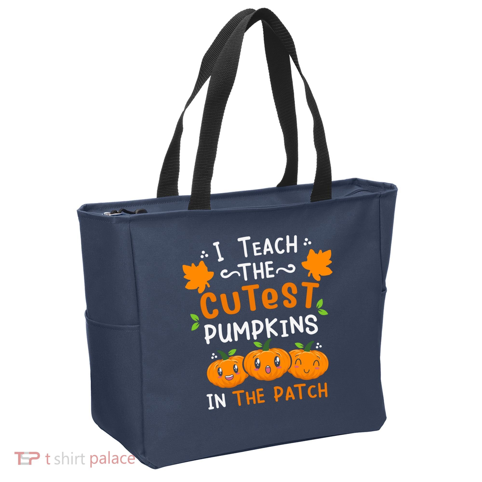 I Teach The Cutest Pumpkins In The Patch Halloween Quote Tote Bag