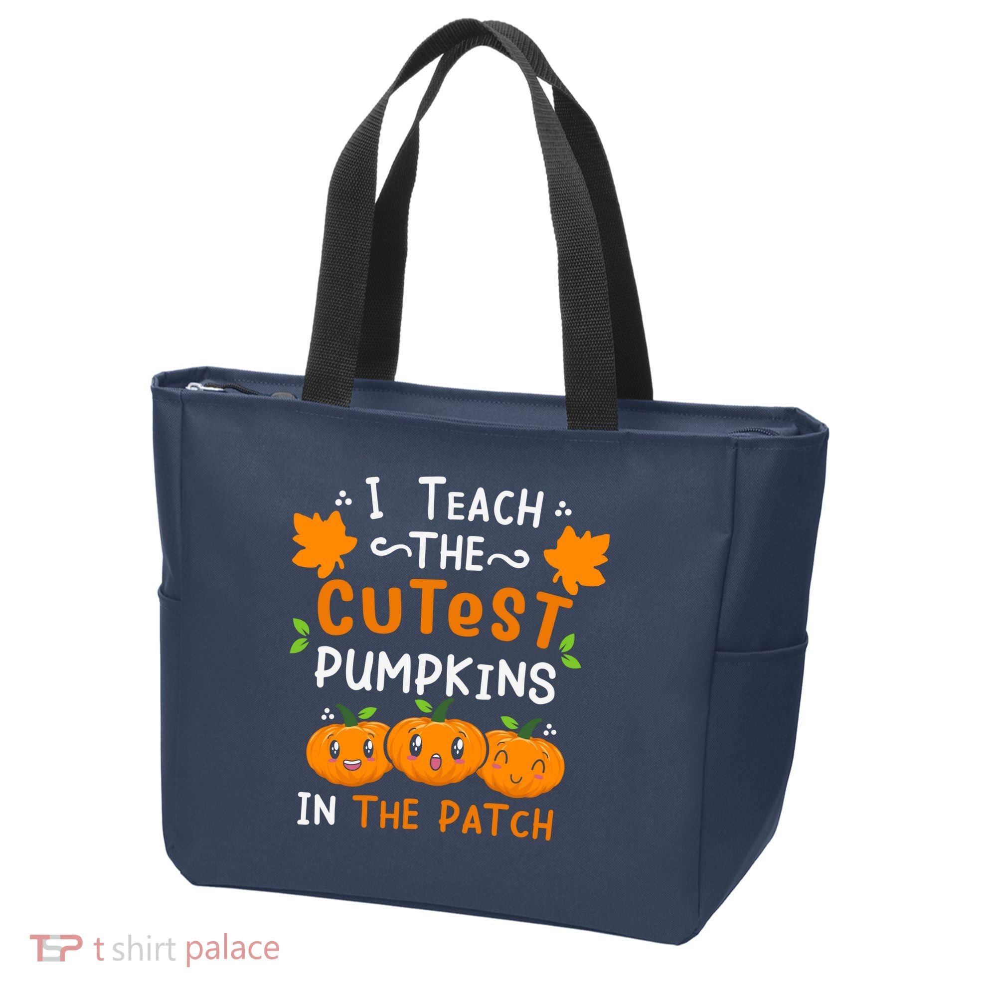 I Teach The Cutest Pumpkins In The Patch Halloween Quote Tote Bag