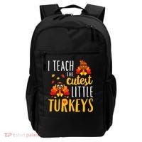 I Teach The Cutest Little Turkeys School Thankful Backpack thumb 0