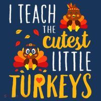 I Teach The Cutest Little Turkeys School Thankful Coaster thumb 2