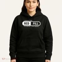 I Took The Red Pill I'm Awake Not Woke Pullover Hoodie Hoodie thumb 5