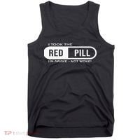 I Took The Red Pill I'm Awake Not Woke Pullover Hoodie Tank Top thumb 0