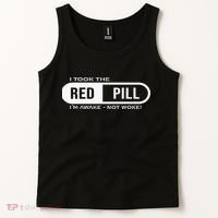 I Took The Red Pill I'm Awake Not Woke Pullover Hoodie Tank Top thumb 2