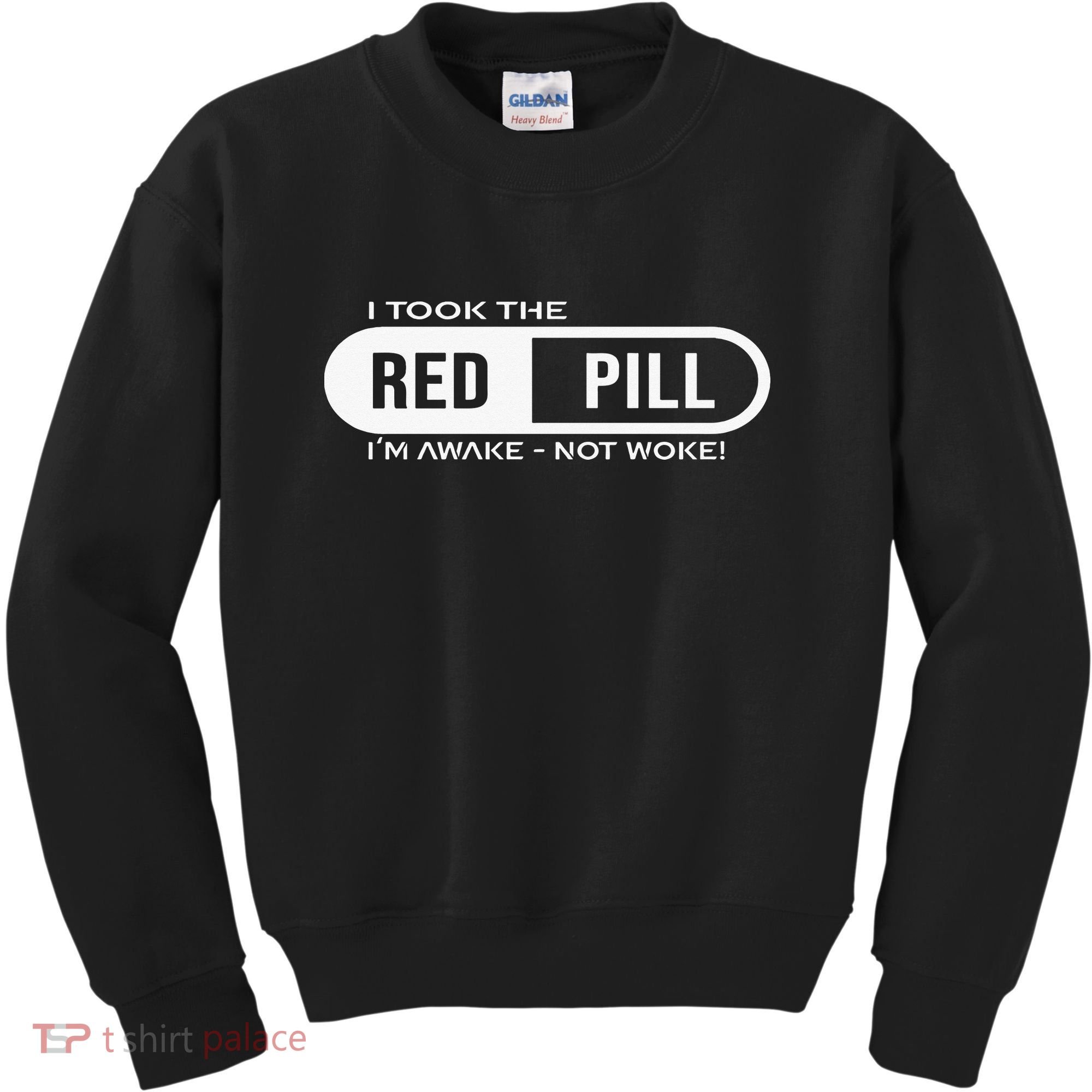 I Took The Red Pill I'm Awake Not Woke Pullover Hoodie Kids Sweatshirt