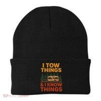 I Tow Things And I Know Things Beanie thumb 0