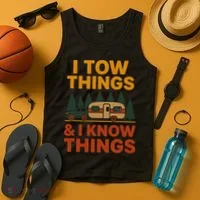 I Tow Things And I Know Things Tank Top thumb 4