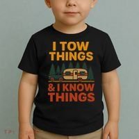 I Tow Things And I Know Things Toddler T-Shirt thumb 2