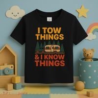 I Tow Things And I Know Things Toddler T-Shirt thumb 3