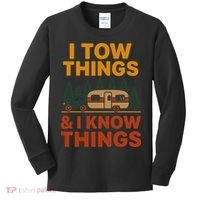 I Tow Things And I Know Things Kids Long Sleeve Shirt thumb 0