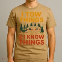 I Tow Things And I Know Things T-Shirt thumb 3