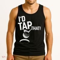 I'd Tap That Golf Funny Golf Tank Top thumb 3
