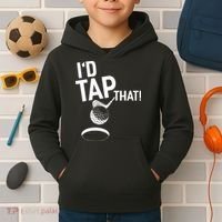 I'd Tap That Golf Funny Golf Kids Hoodie thumb 2