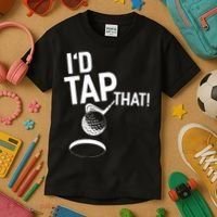 I'd Tap That Golf Funny Golf Kids T-Shirt thumb 3
