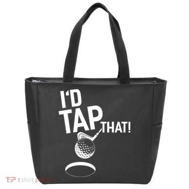 I'd Tap That Golf Funny Golf Tote Bag
