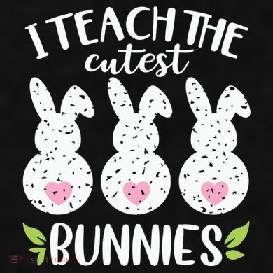 I Teach The Cutest Bunnies Love Teaching Ladies PosiCharge Tri-Blend Wicking Tank