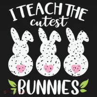 I Teach The Cutest Bunnies Love Teaching Ornament thumb 1