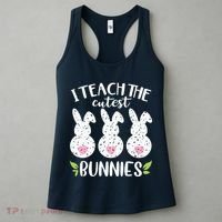 I Teach The Cutest Bunnies Love Teaching Women's Tank Top thumb 3