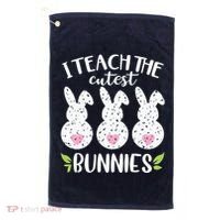 I Teach The Cutest Bunnies Love Teaching Golf Towel thumb 0