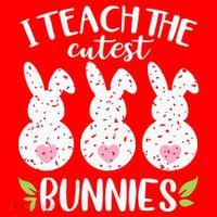 I Teach The Cutest Bunnies Love Teaching Santa Hat thumb 1