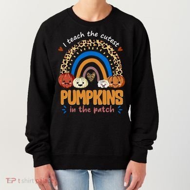 I Teach The Cutest Pumpkins In The Patch Leopard Women's Sweatshirt