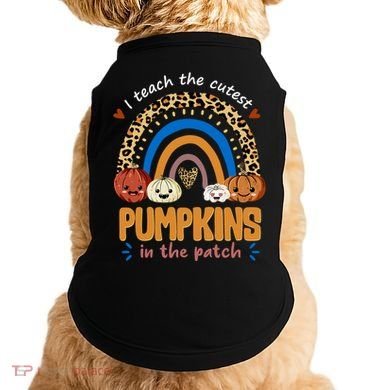 I Teach The Cutest Pumpkins In The Patch Leopard Doggie Tank