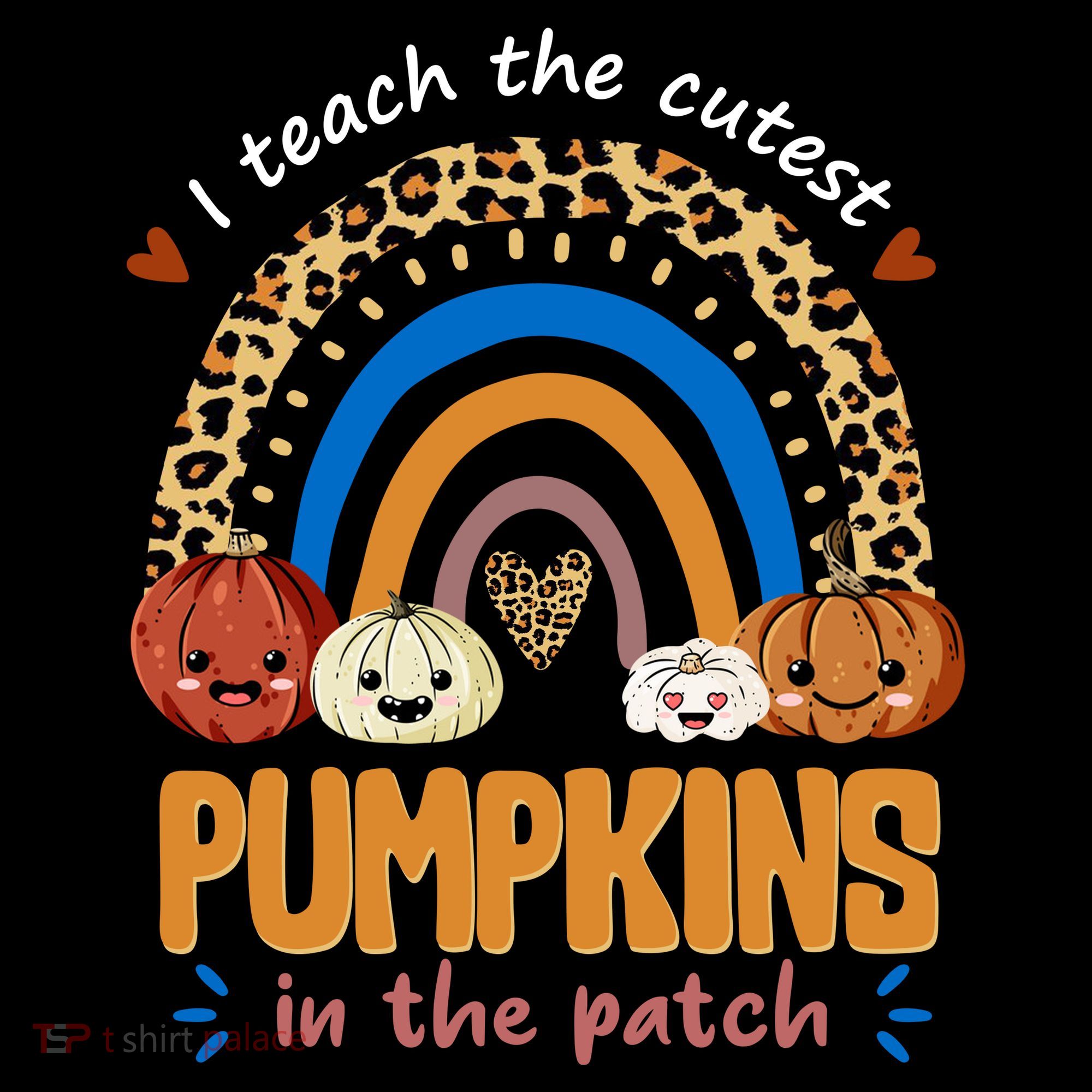 I Teach The Cutest Pumpkins In The Patch Leopard Apron