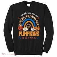 I Teach The Cutest Pumpkins In The Patch Leopard Sweatshirt thumb 0
