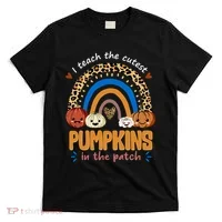 I Teach The Cutest Pumpkins In The Patch Leopard T-Shirt thumb 0