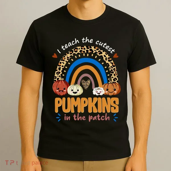 I Teach The Cutest Pumpkins In The Patch Leopard T-Shirt