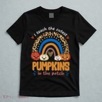 I Teach The Cutest Pumpkins In The Patch Leopard T-Shirt thumb 5