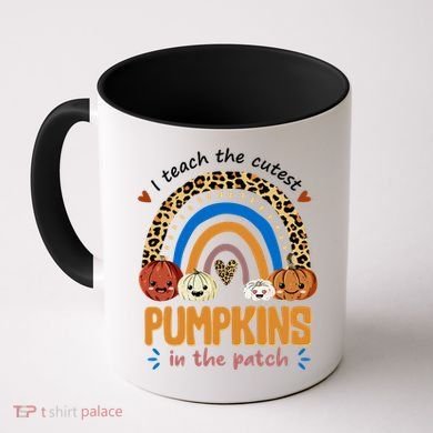 I Teach The Cutest Pumpkins In The Patch Leopard Coffee Mug
